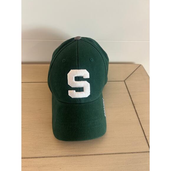 Michigan State University Hat Green White Adjustable Back MSU Spartans - Picture 7 of 7